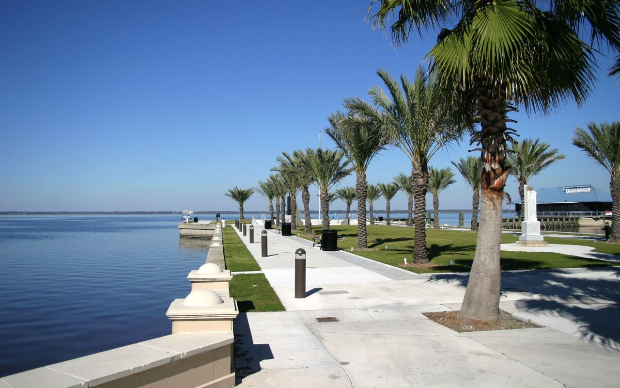Lake Monroe waterfront in Sanford Florida
