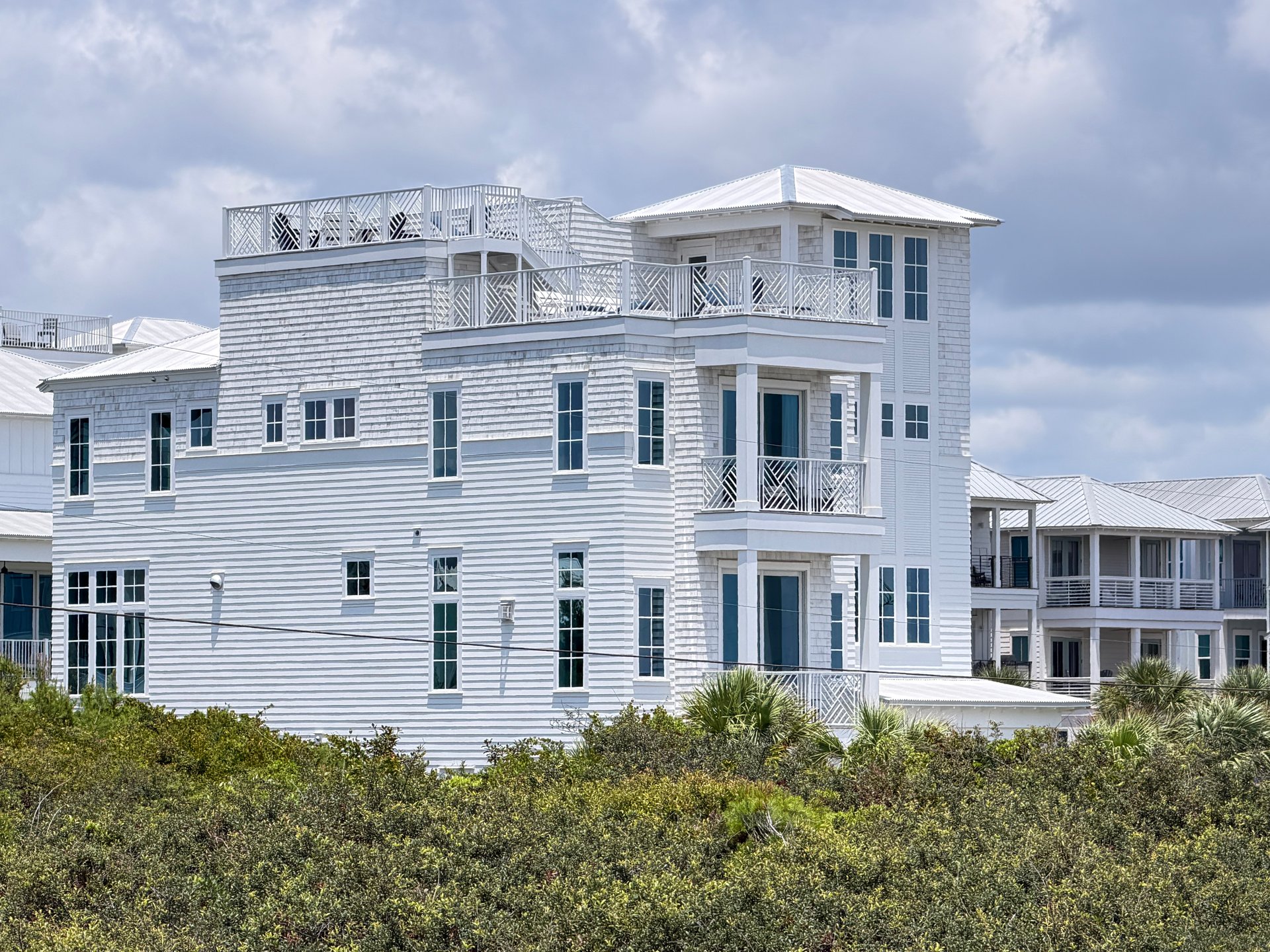 Coastal homes displaying the distinctive architecture found along Scenic Highway 30A