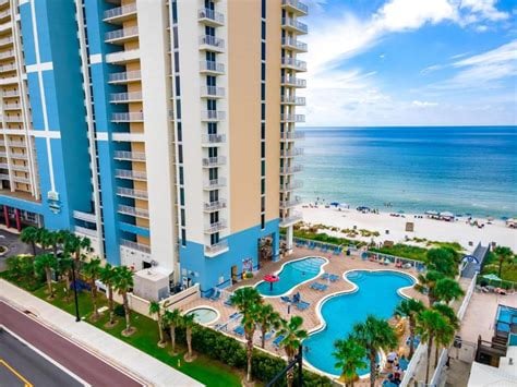Majestic Beach Resort towers and pool facilities in Panama City Beach
