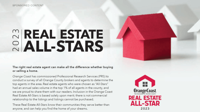 Orange Coast Real Estate All-Stars: Your Guide to the Cream of the Crop in 2023