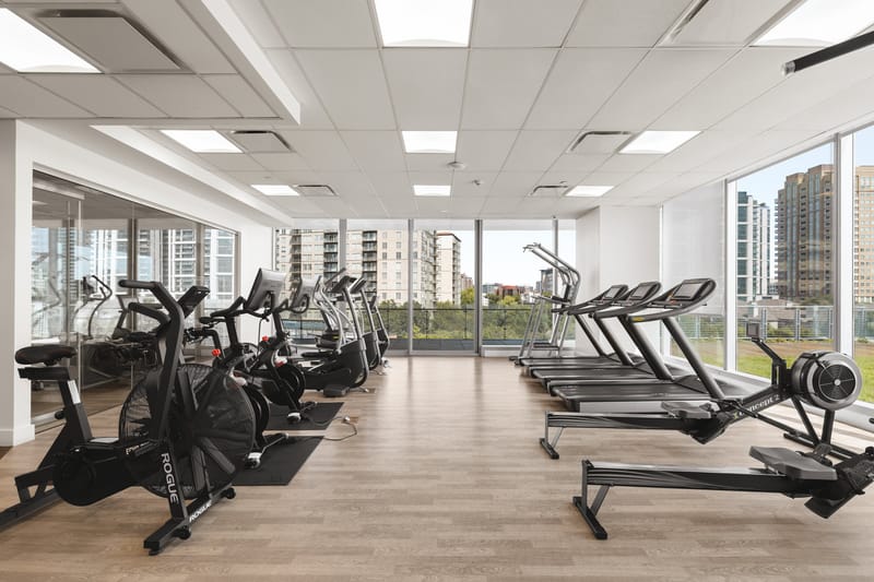 Fitness center at Bleu Ciel