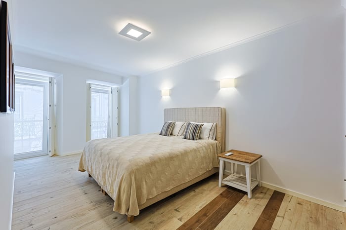 A further bedroom with river-facing windows