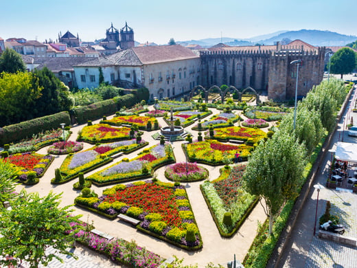 Braga, a city in northern Portugal, plus two featured villa listings
