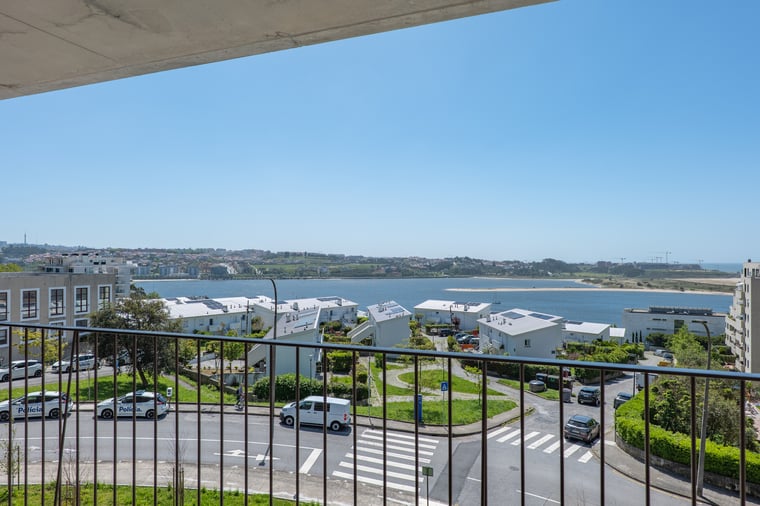 The view over the water from Miramar Tower, Foz do Douro