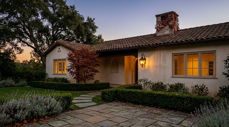 Mediterranean-style hillside residence in Piedmont