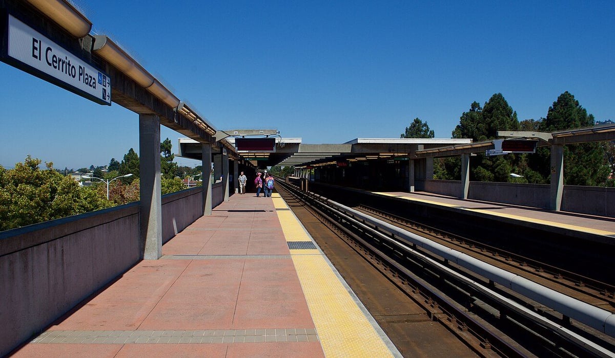 El Cerrito Plaza BART station in El Cerrito California
