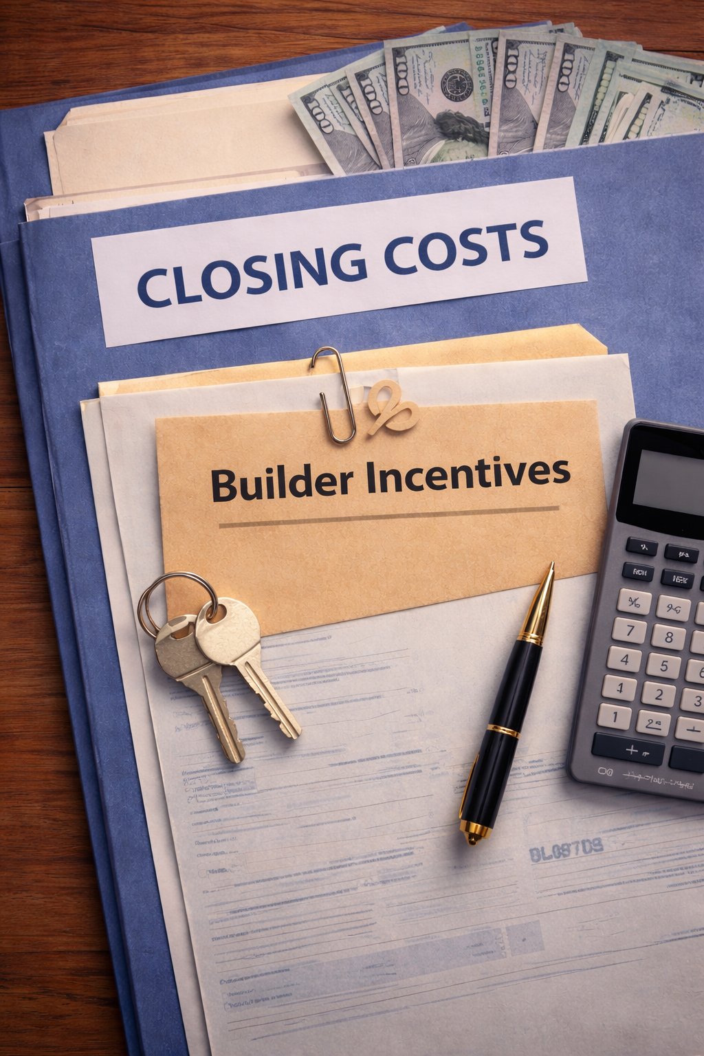 Home inspector reviewing checklist with couple