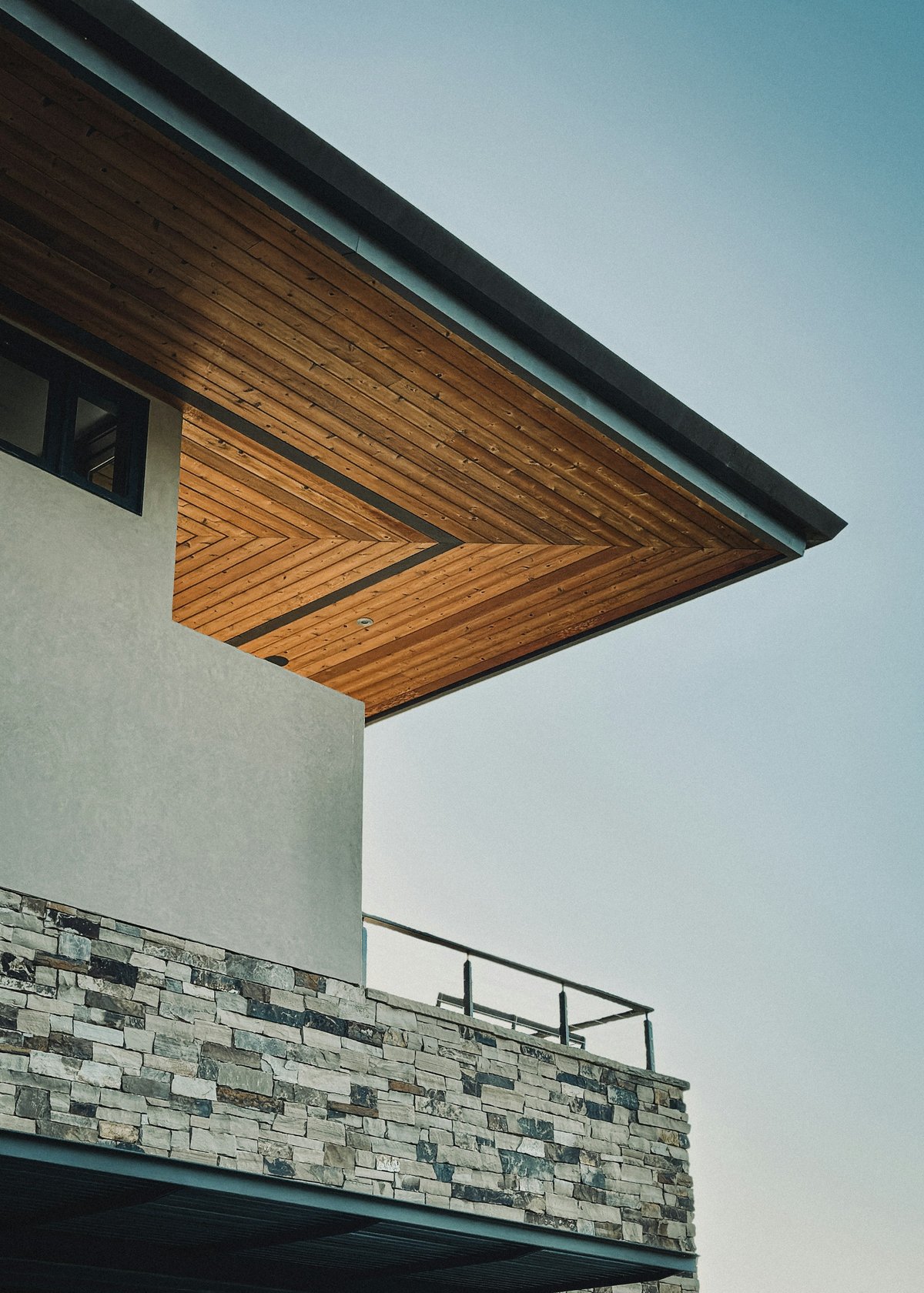 Modern architectural detail on a home in the Piedmont and Oakland area
