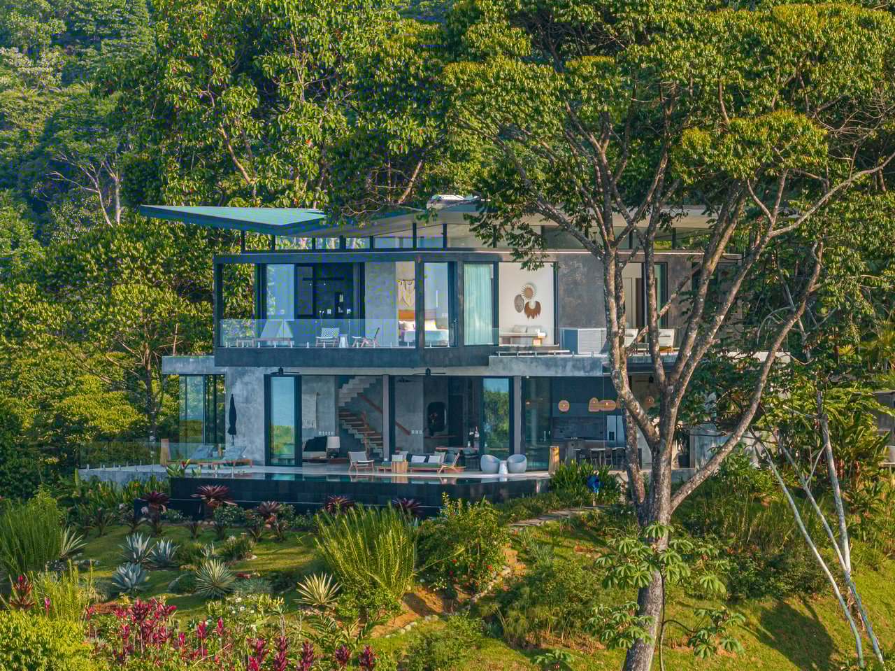 Architectural Masterpiece with Panoramic Whale Tail & Year-Round Sunset Views