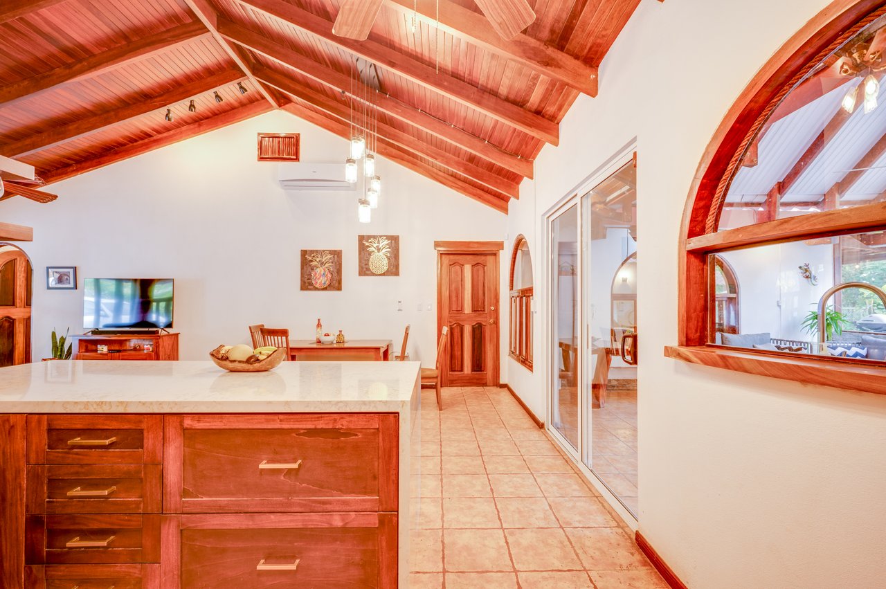 Casa de Luz | 3BR Tropical Home with Pool & Rancho, Walk to Potrero Beach