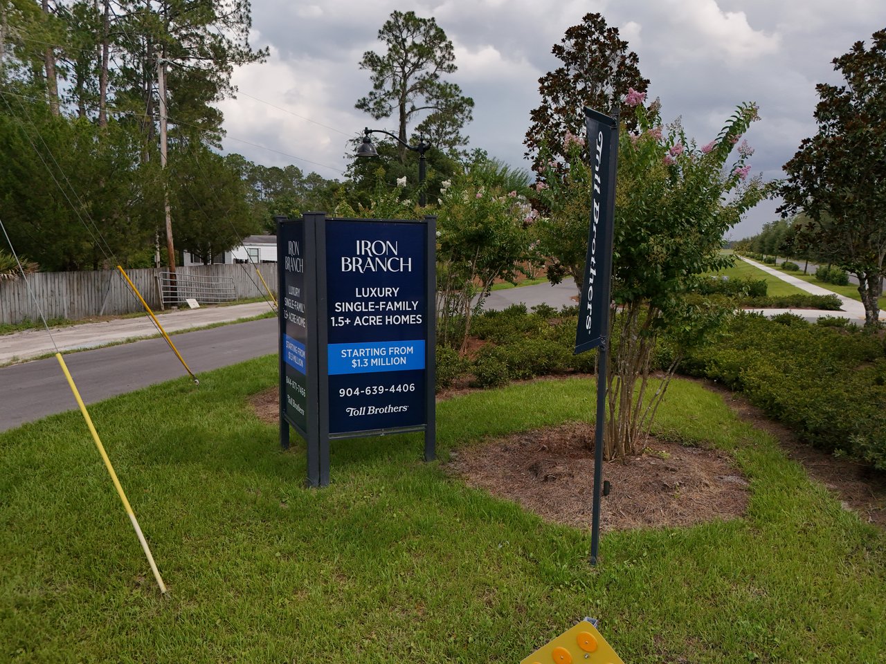 Iron Branch Community Entrance Sign in St. Johns County, FL