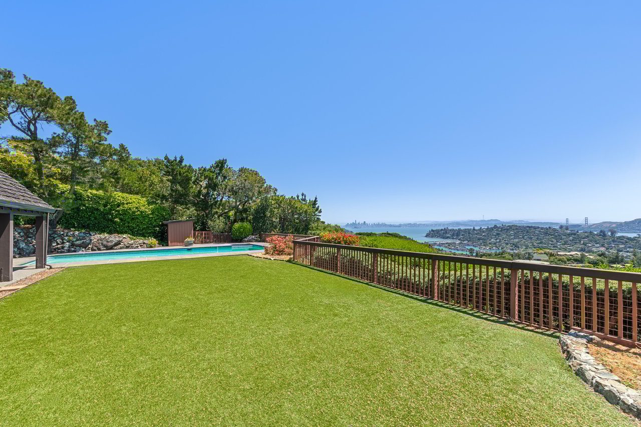 Incredible Backyard with San Francisco Bay Views and Pool