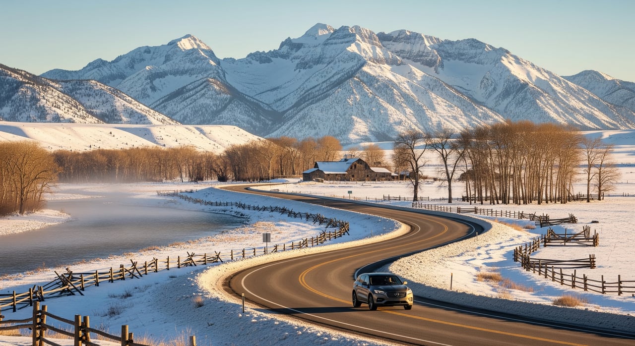 Winter Driving On US‑89 In Paradise Valley