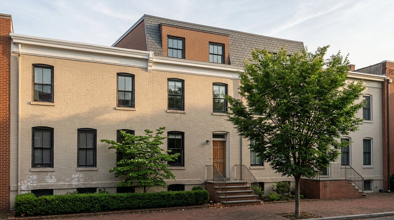 Burleith's Rowhouses Are Splitting Into Two Markets, and a 2018 Vote Explains Why