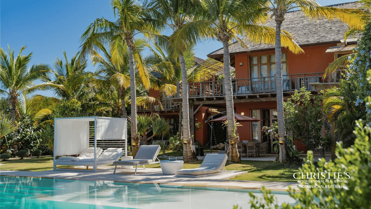 Tropical Mid-Century Oceanfront Villa in Cap Cana