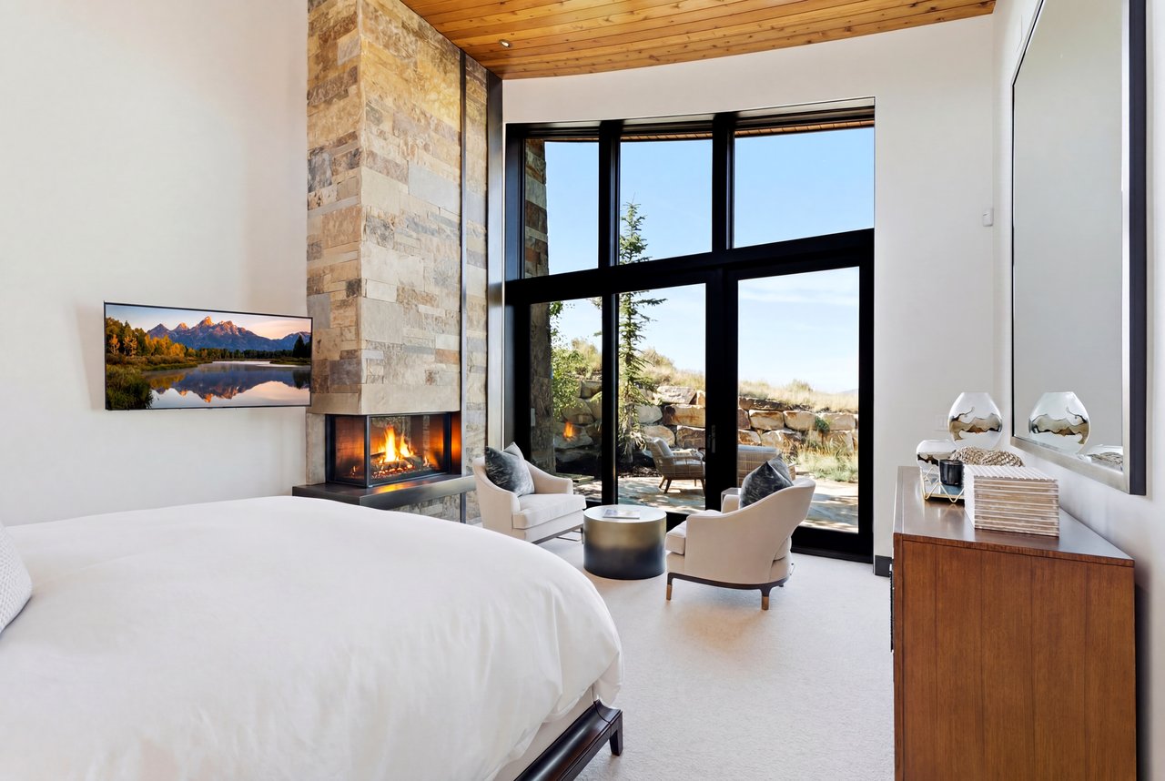 Top-of-Promontory Architectural Estate — Furnished & Turnkey - Front-Row Mountain Views