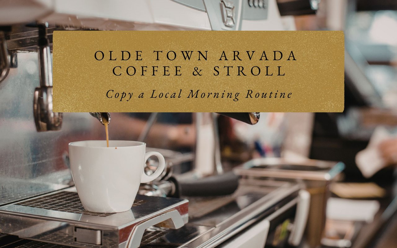 Espresso and rolls at La Dolce Vita Coffee House, quaint Olde Town Arvada local haunt.