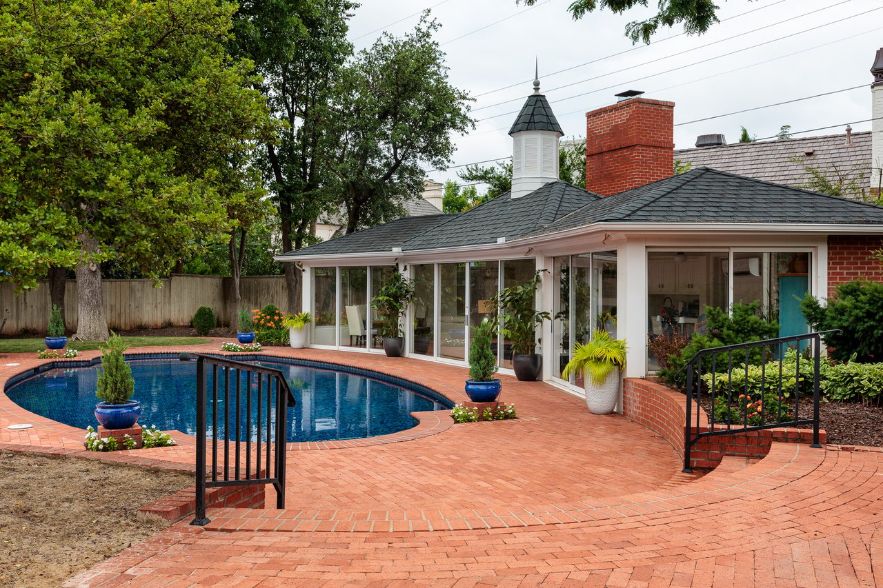 The Pool That Stole the Show at 1606 Guilford Lane