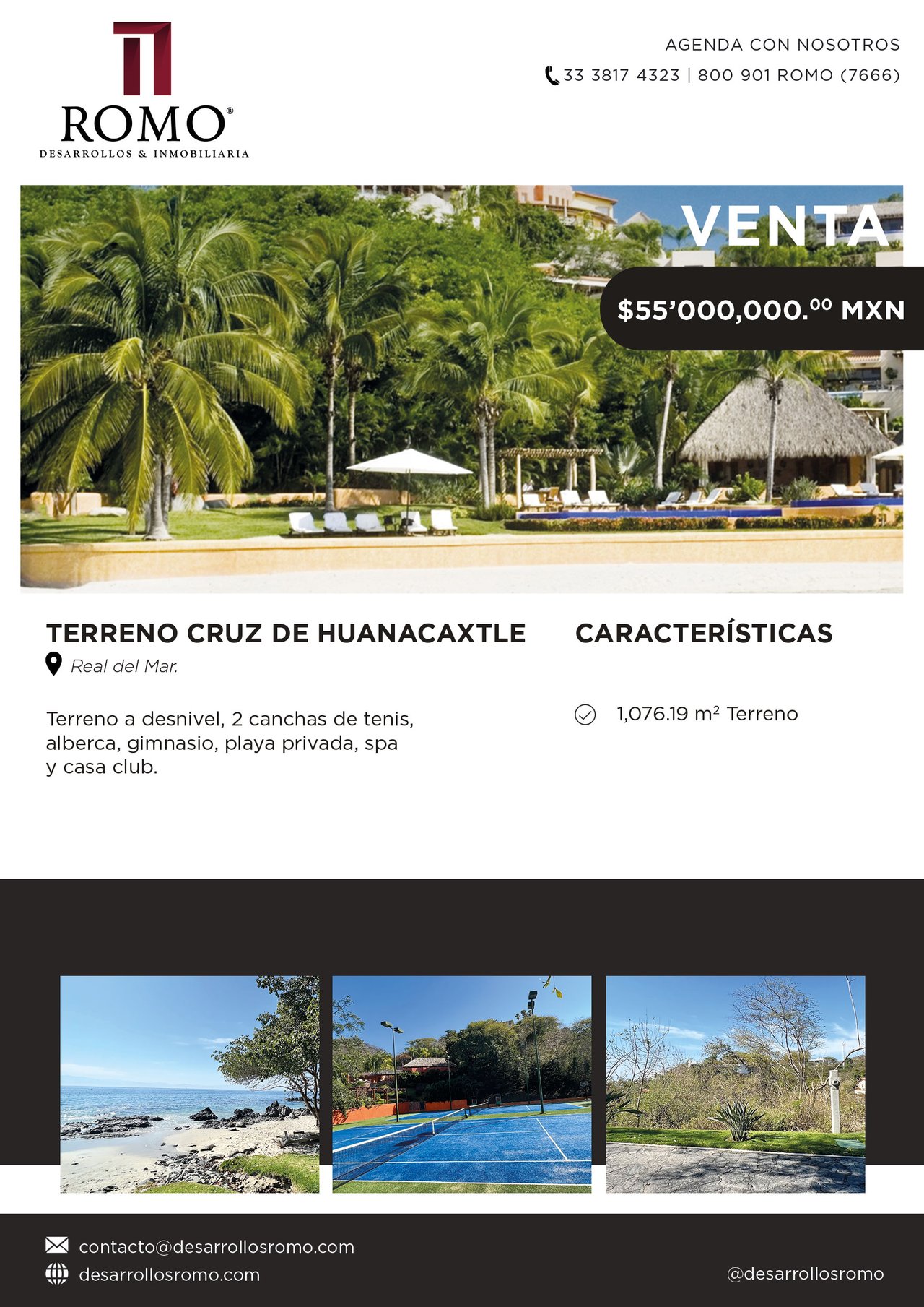 Exclusivo Terreno en Venta Real del Mar $55'000,000.00 MN
