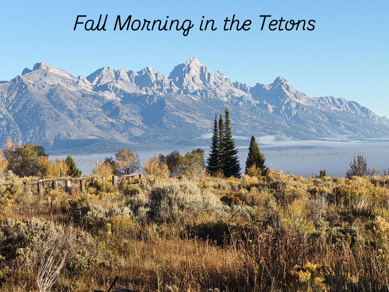 Fall Morning in the Tetons