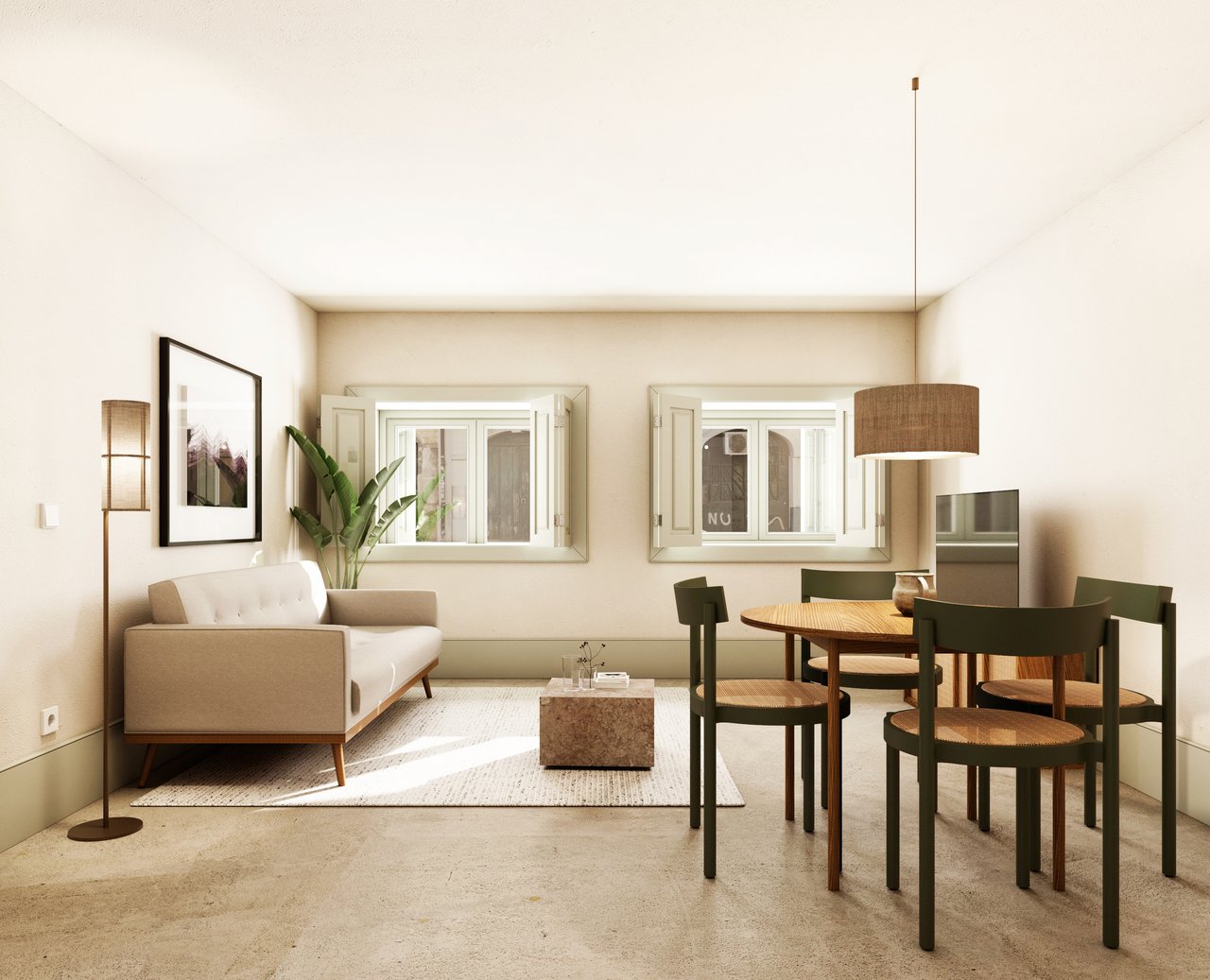 Elegant One-Bedroom Apartment with Private Garden in Downtown Porto