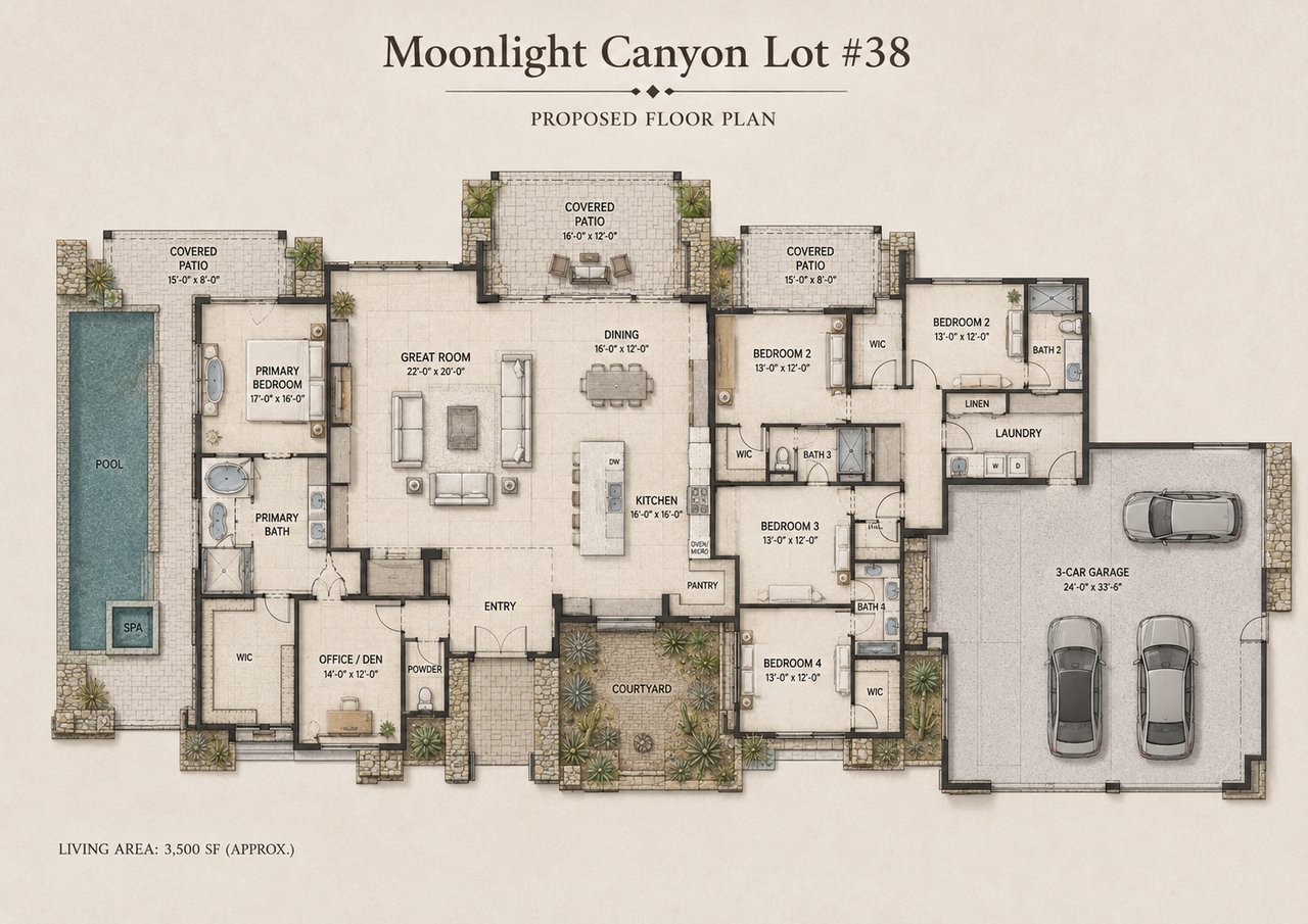 Lot #38: A Private Desert Residence Below the Roadway
