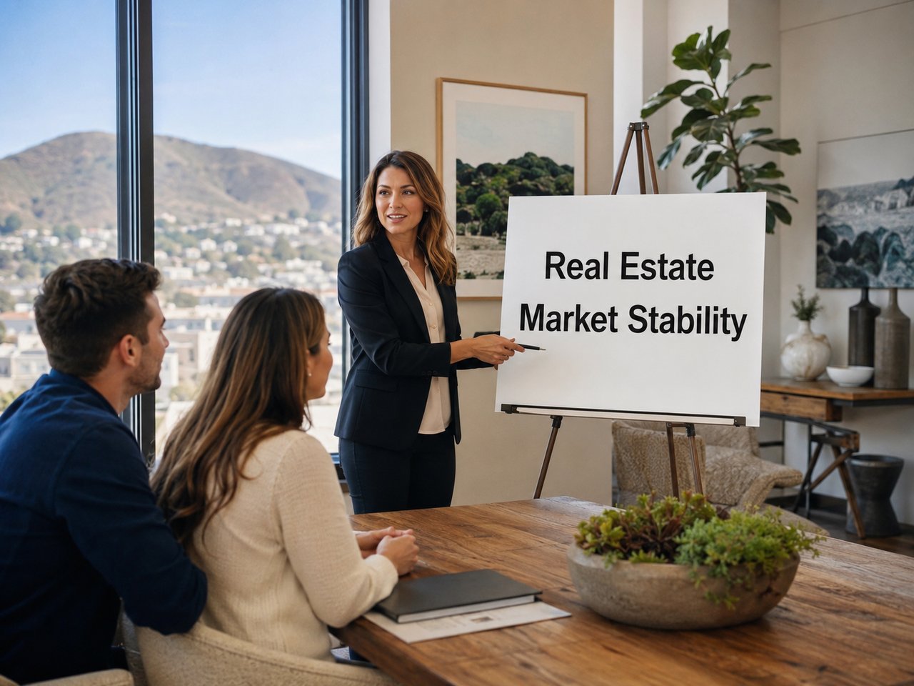 Central Coast real estate market stability showing balanced inventory, buyer confidence, seller expectations, pricing trends, and long-term market fundamentals.