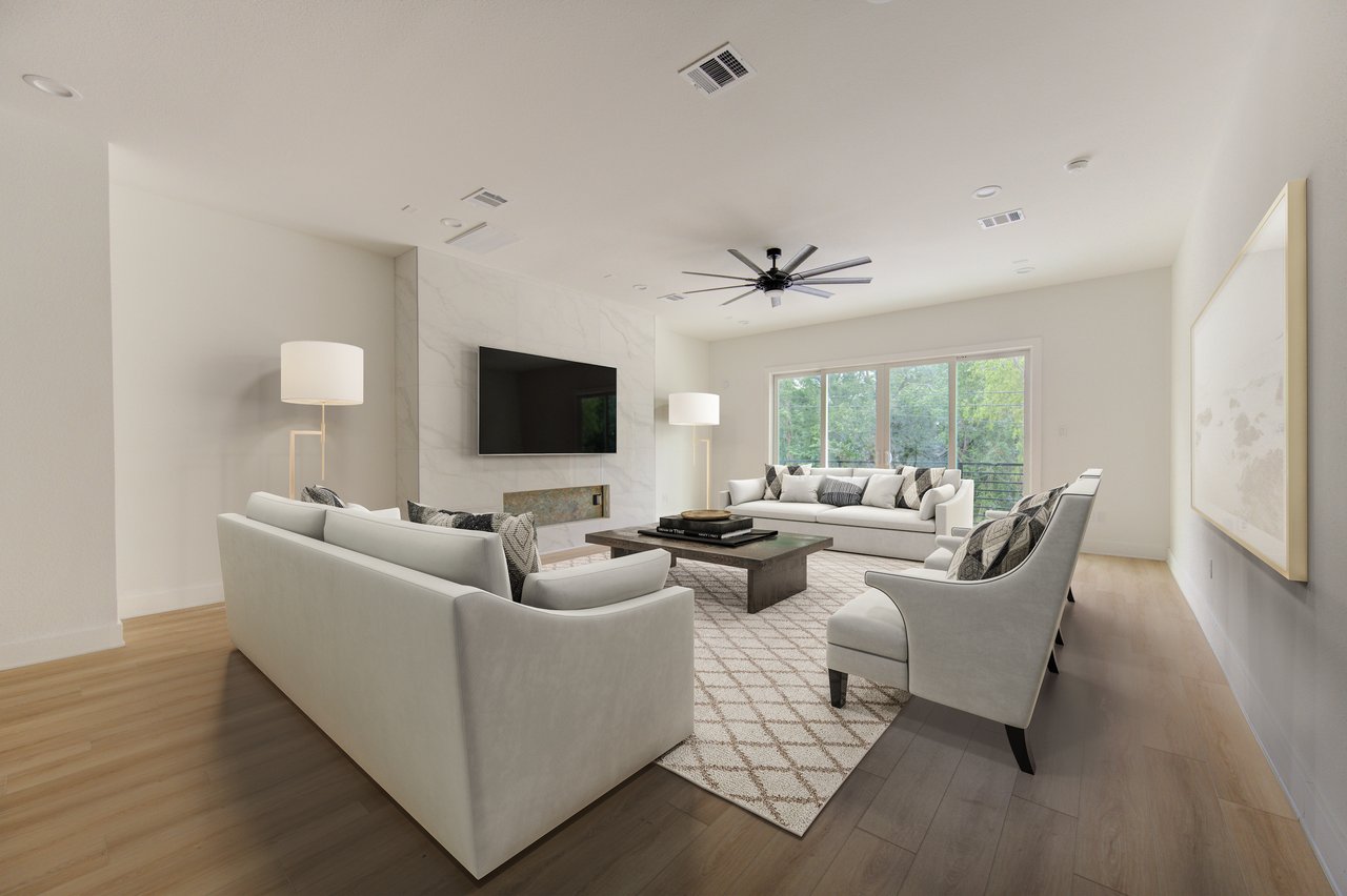 Main living space in Creekmont home
