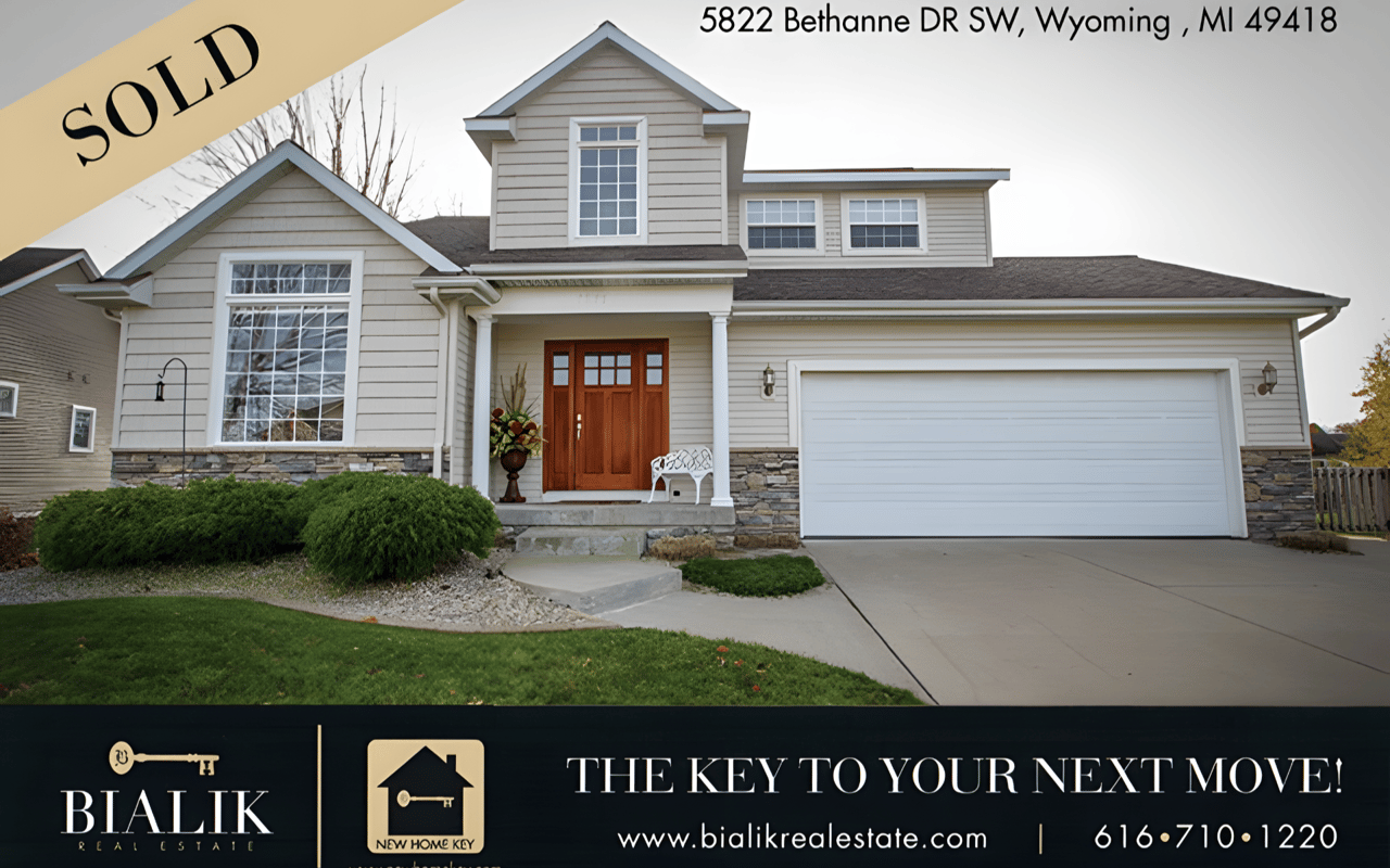 Sold home at 5822 Bethanne Drive SW, with a two-story facade and attached garage.
