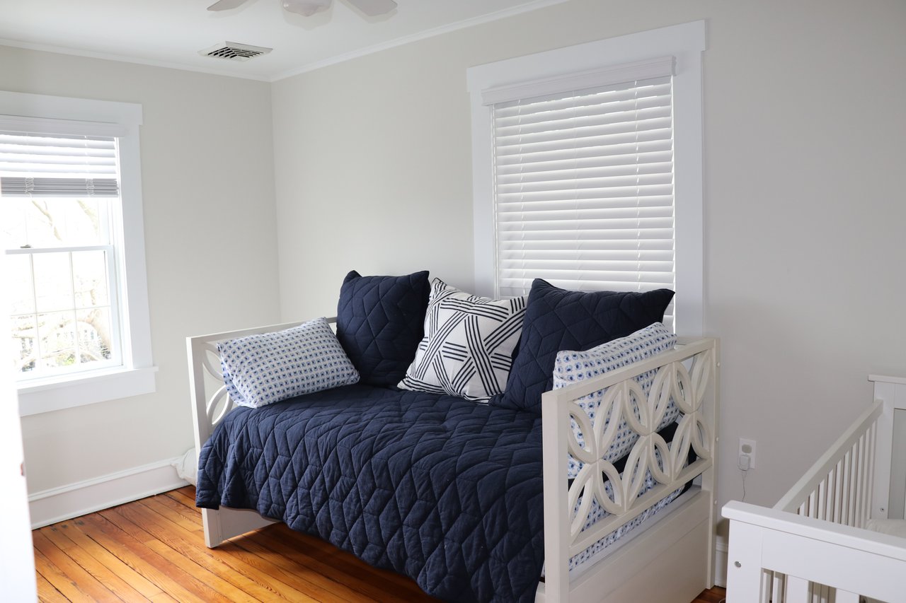 A Classic Bay Header with a Pool House