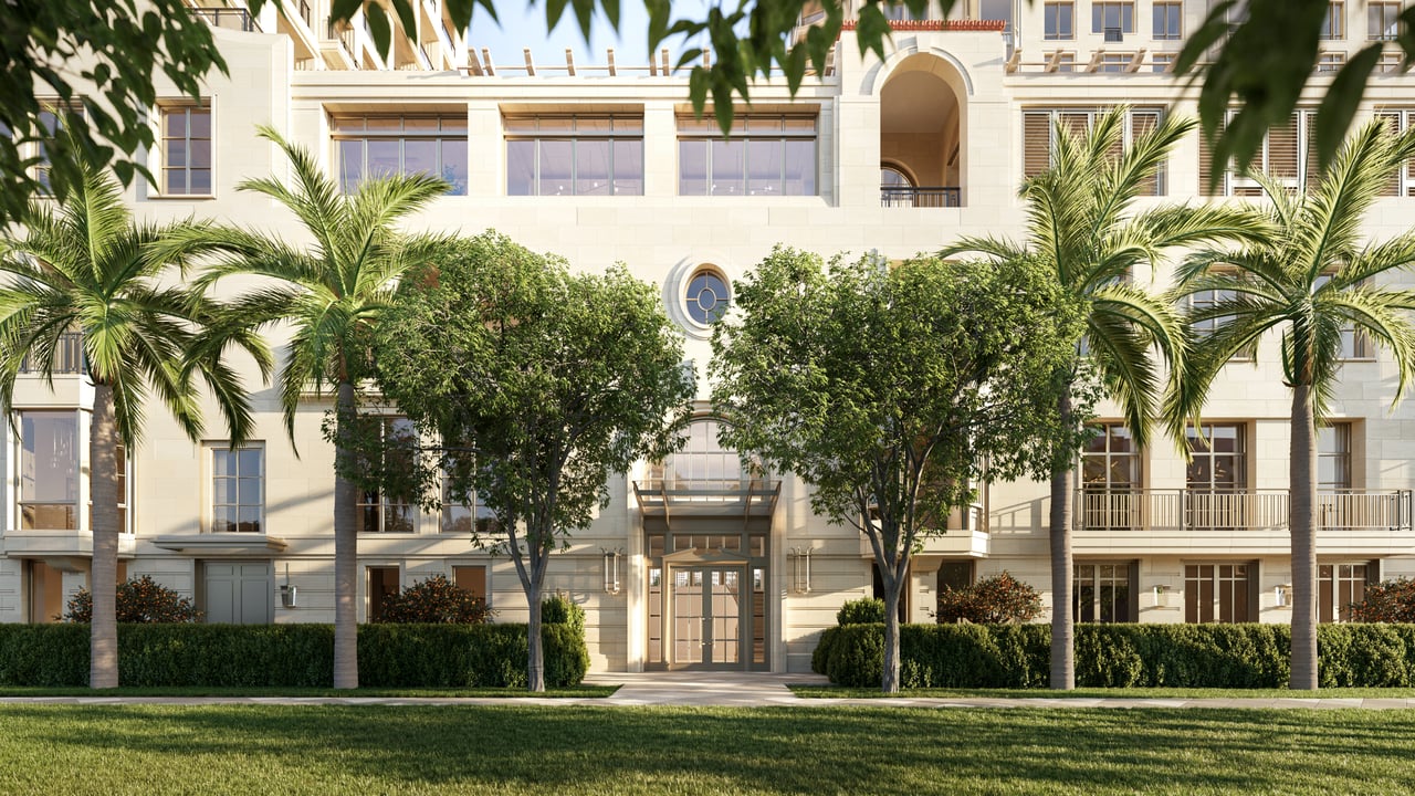 South Flagler House garden entrance rendering in West Palm Beach.