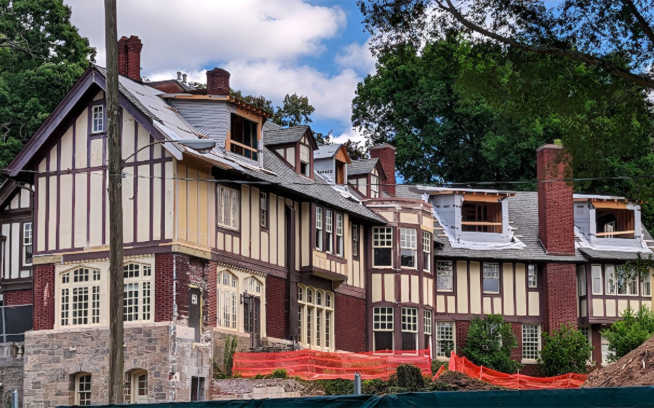 Images: Historic Tudor Mansion’s Conversion to Condos Barrels Ahead