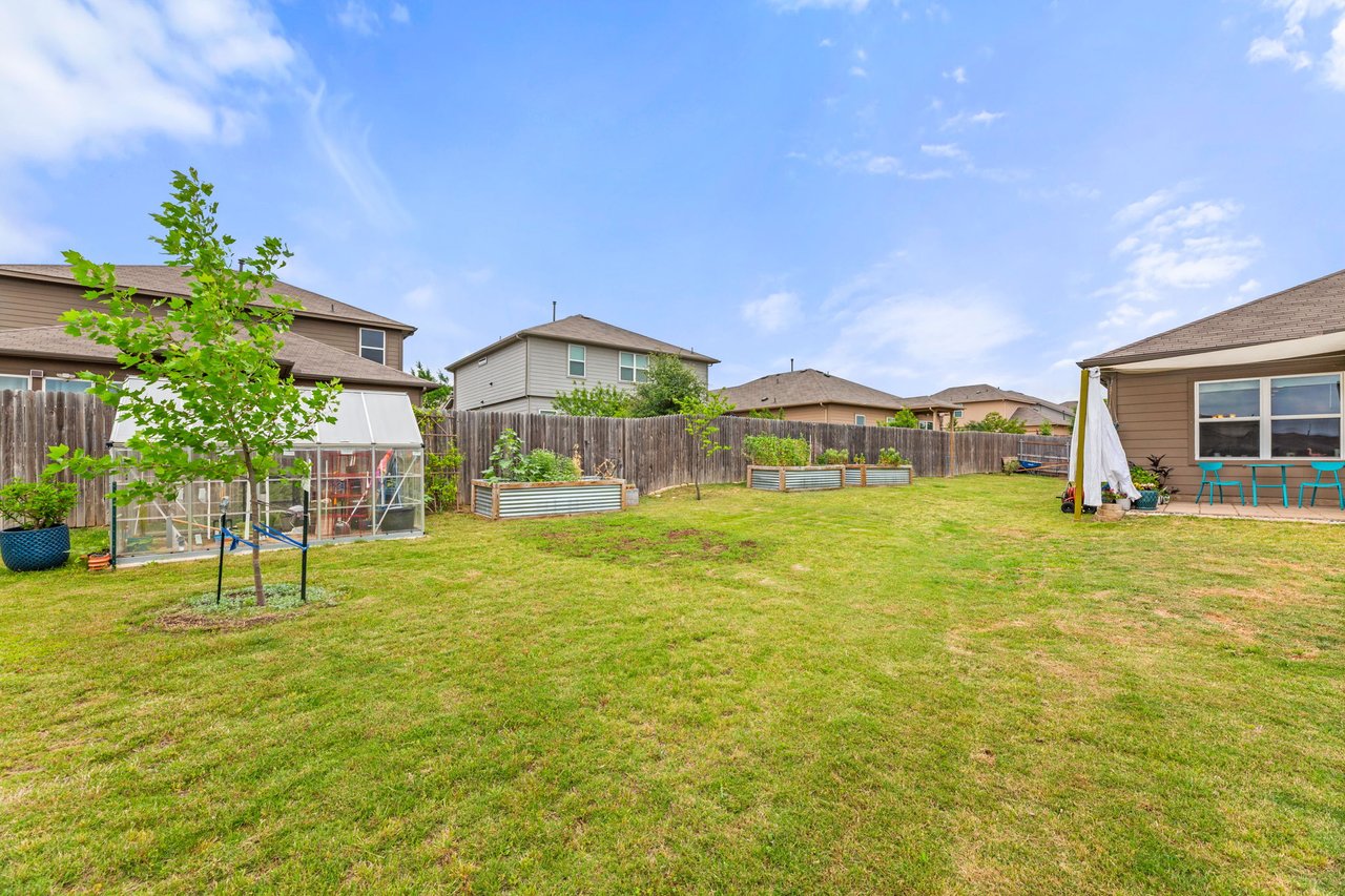 Sprawling One-Story on .28 Acres | Scenic Views + Garden Paradise! | Largest Floor Plan in Reserve at McKinney Falls