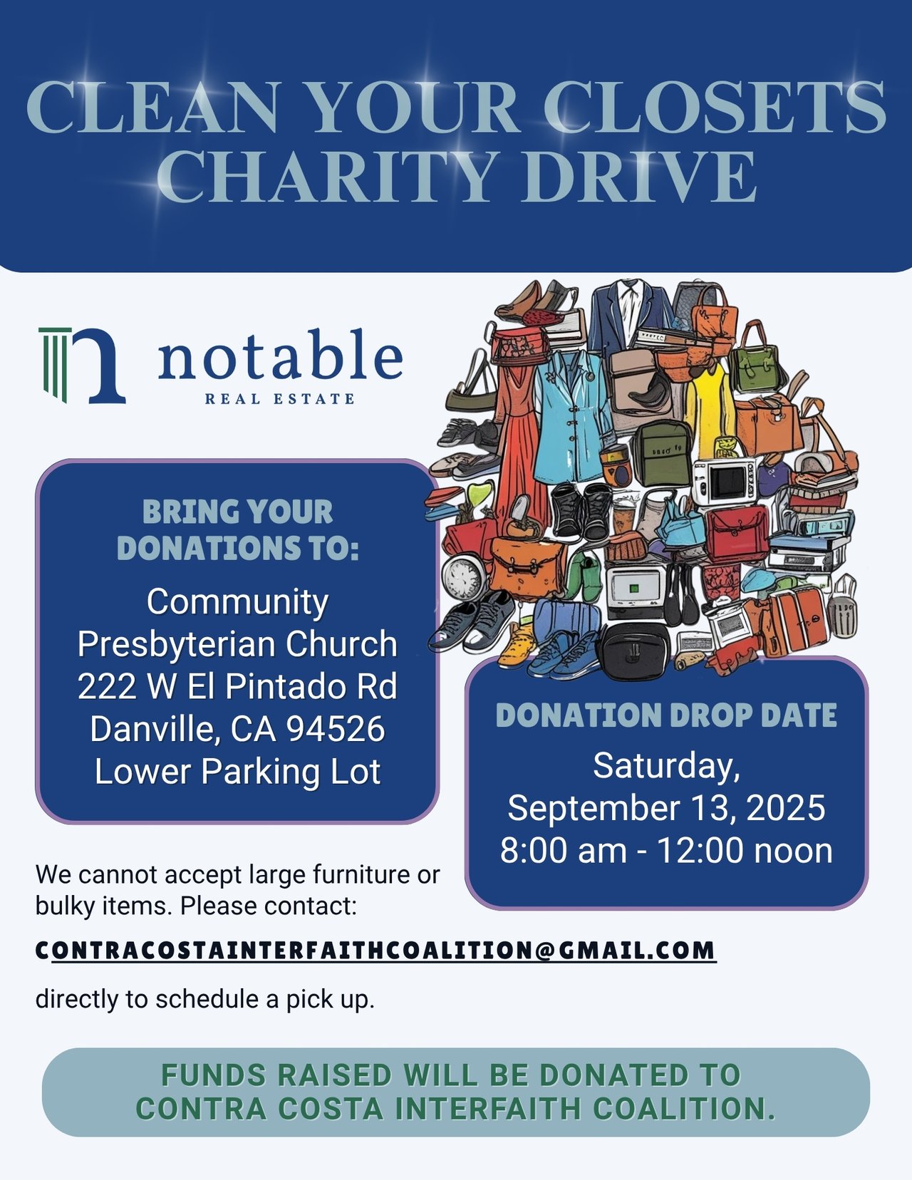 Clean Your Closets Charity Drive