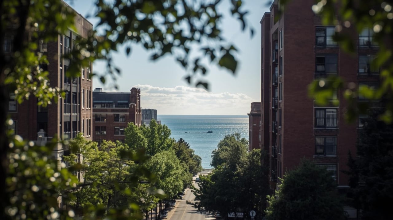 Evanston, IL and Lake Michigan