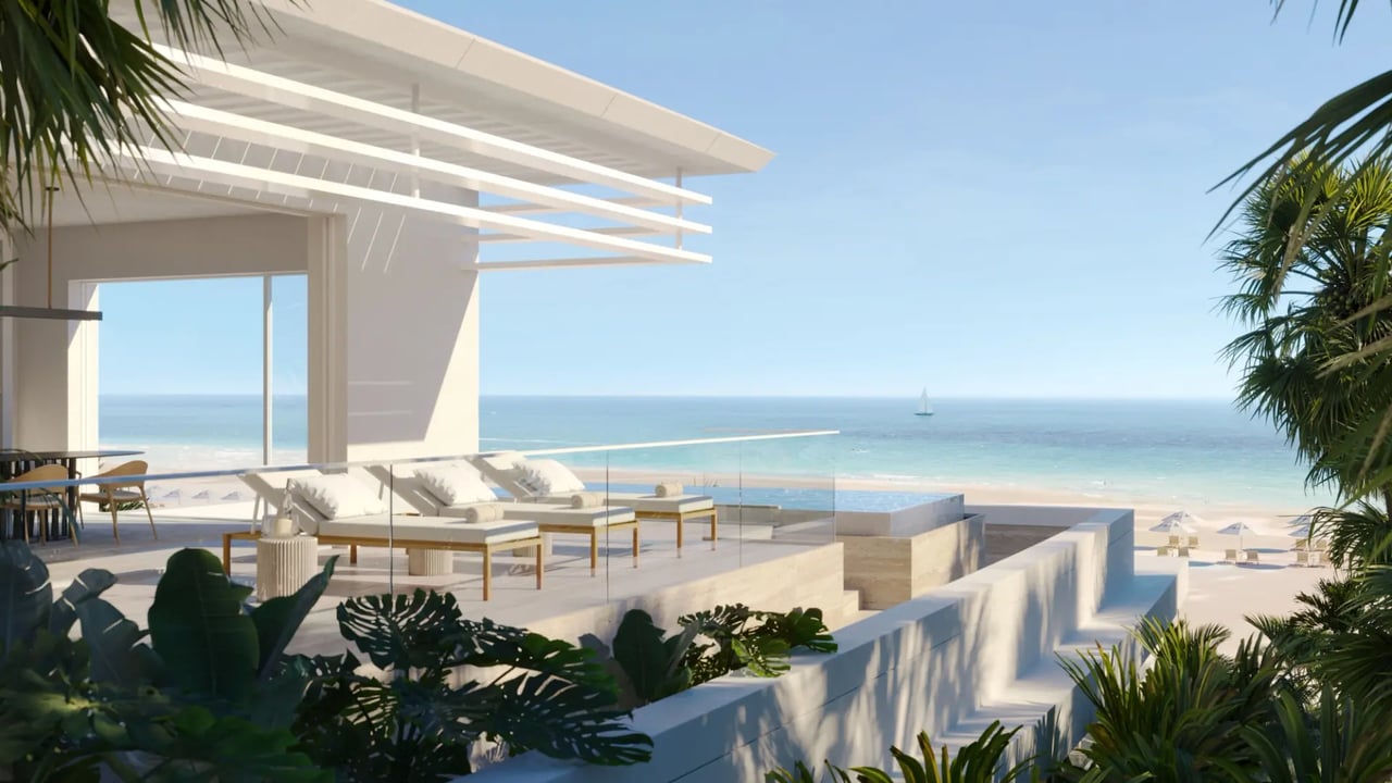 The Shore Club Private Collection private villa terrace beach 