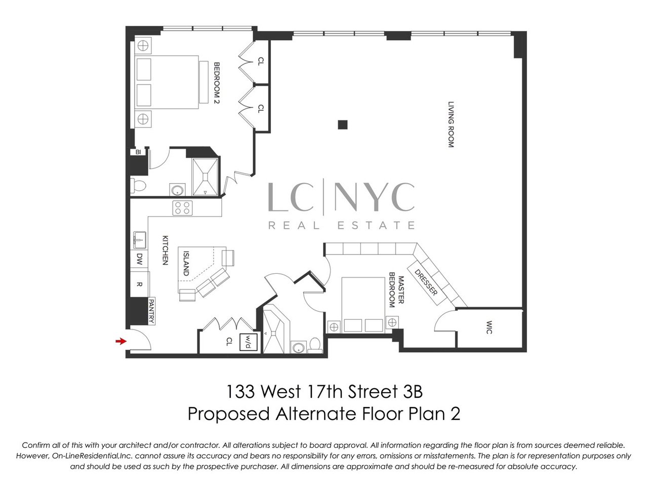 133 West 17th Street Unit: 3B