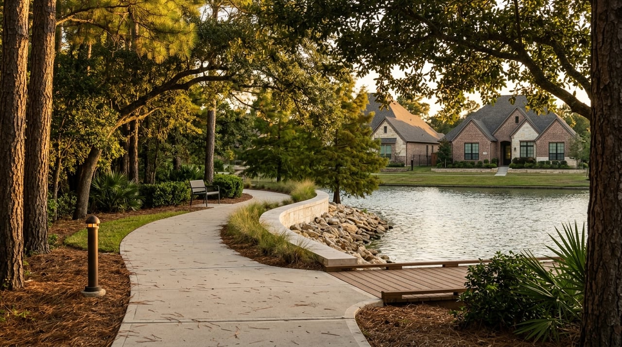 Everyday Lifestyle In The Woodlands: Parks, Trails, Town Center