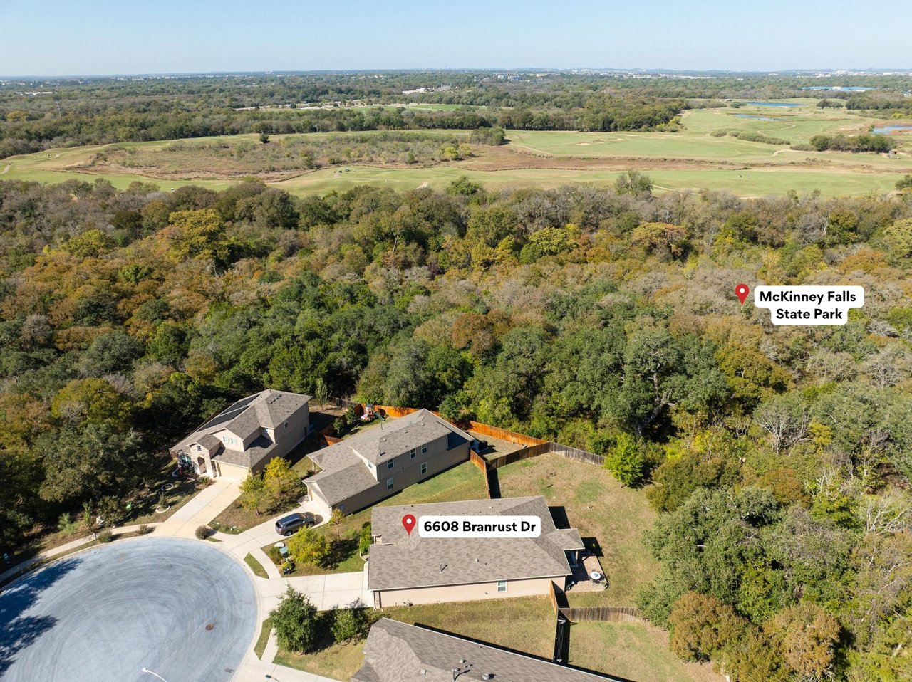 Rare 0.302-Acre Cul-de-Sac Gem Backing to McKinney Falls State Park | Largest 1-Story Plan
