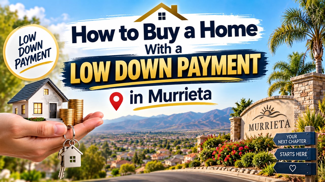 A beautiful home in Murrieta, California, representing real estate opportunities for buyers using low down payment loans.