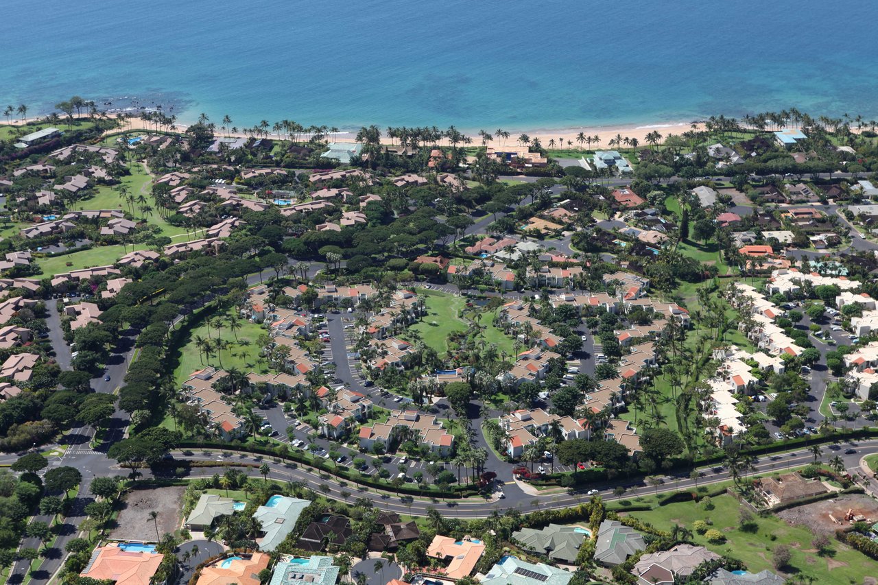 Aerial photo of Palms at Wailea resort in Wailea Maui