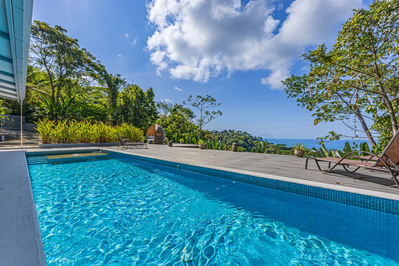 Uvita Ocean and Whale Tail View Modern Home on 3.64 Acres in Exclusive Enclave