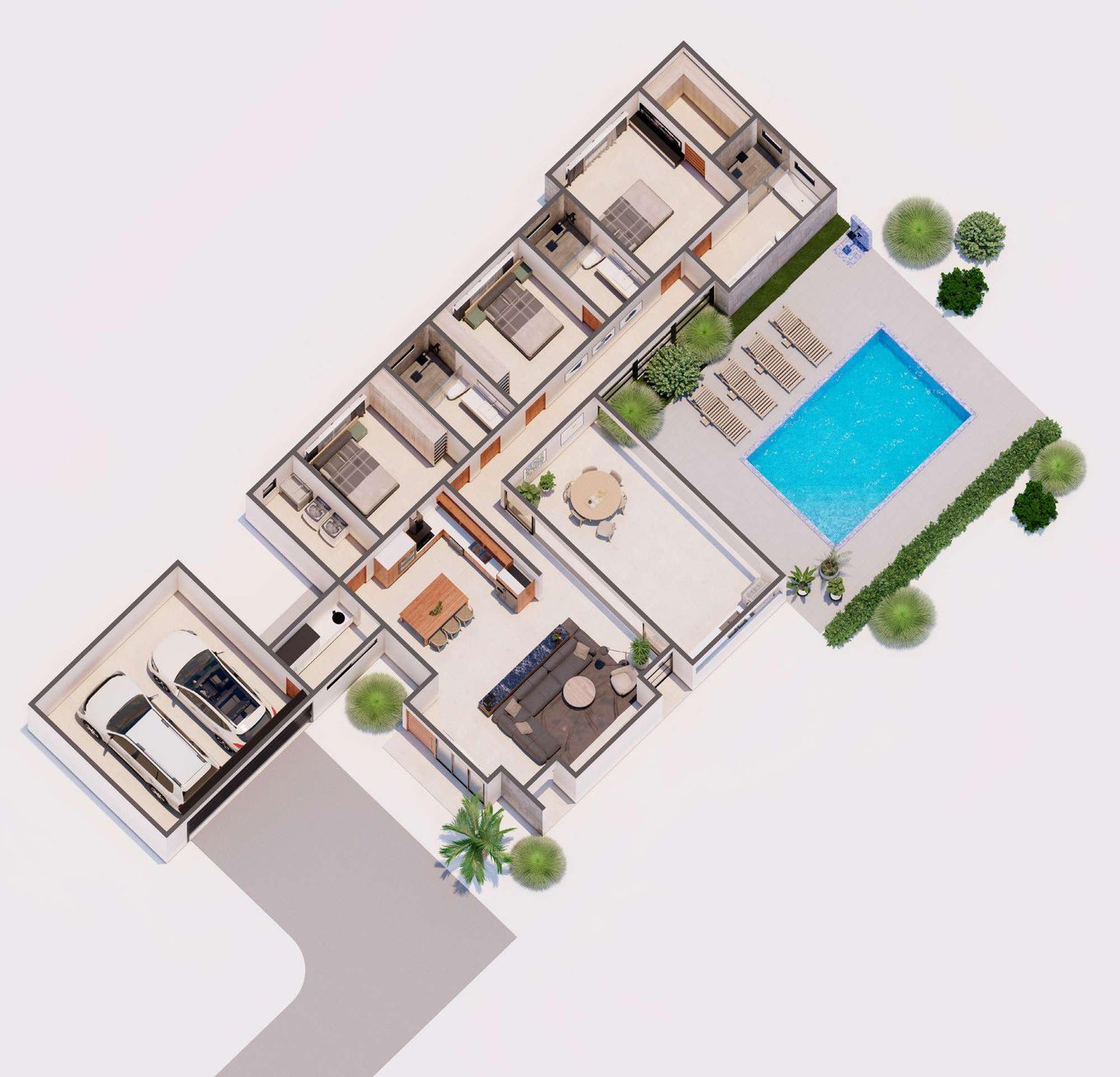 Sanara Phase II, Standard 3BR/3BA Reserva Conchal, Sanara