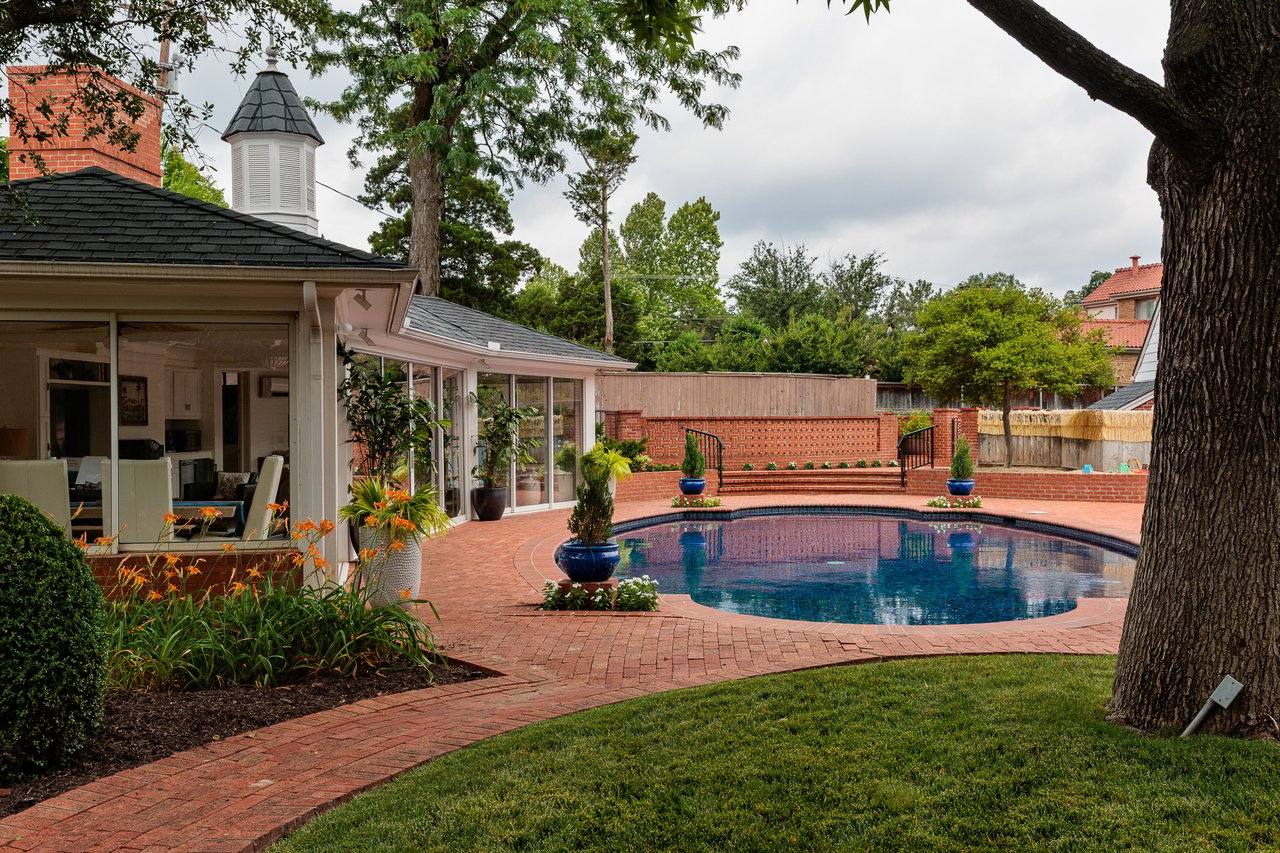 The Pool That Stole the Show at 1606 Guilford Lane