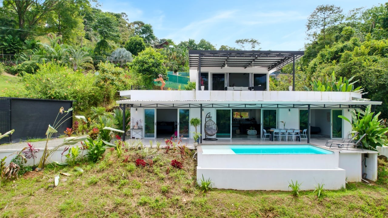 Harmonious Modern Uvita Home with Infinity Pool, Ocean Views, and Rental Options