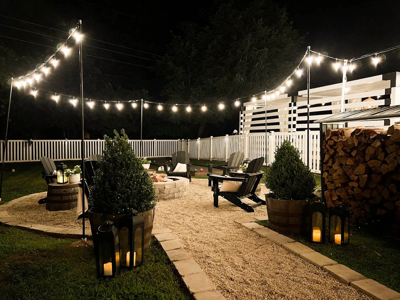 DIY Outdoor String Lights