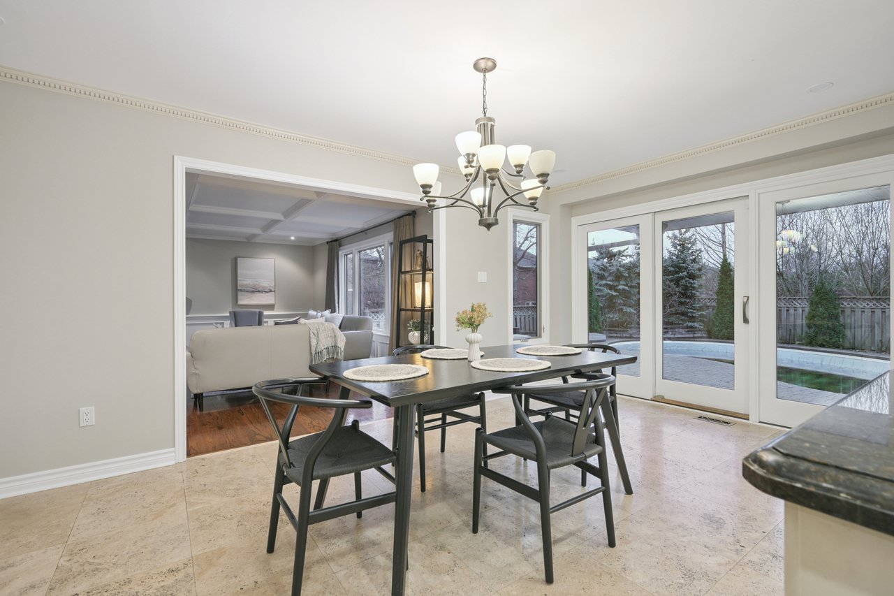 Prestigious Glen Abbey living with a backyard made for summer