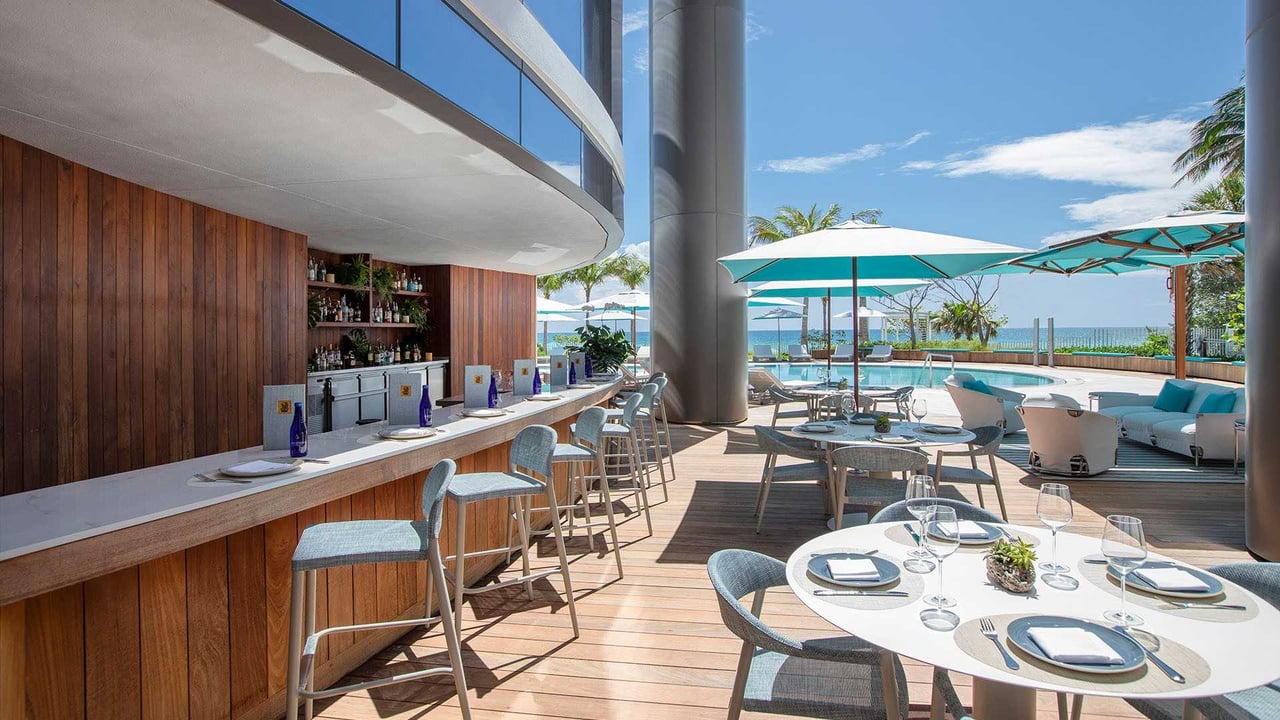 Ritz-Carlton Sunny Isles residents pool bar