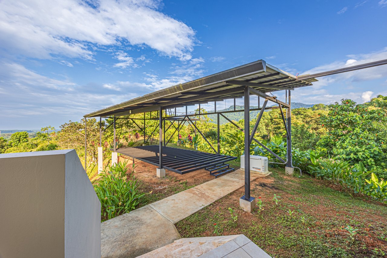 4 ACRES – 3 Bedroom Home “The Crystal Shire” With Wide Ocean View, Creek, Solar Power, Fine Craftsmanship, Self Sufficiency!!