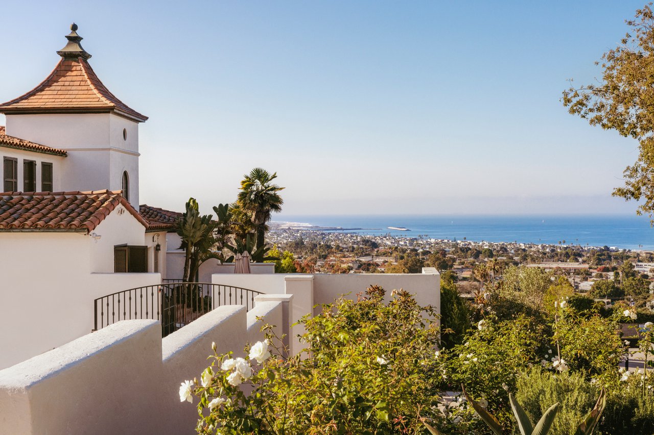 Historic 100 year old Spanish revival home with unique architecture and ocean views in Hobson Heights, Ventura 